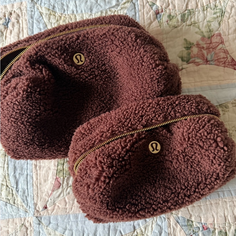 Lululemon Fleece Makeup Bags